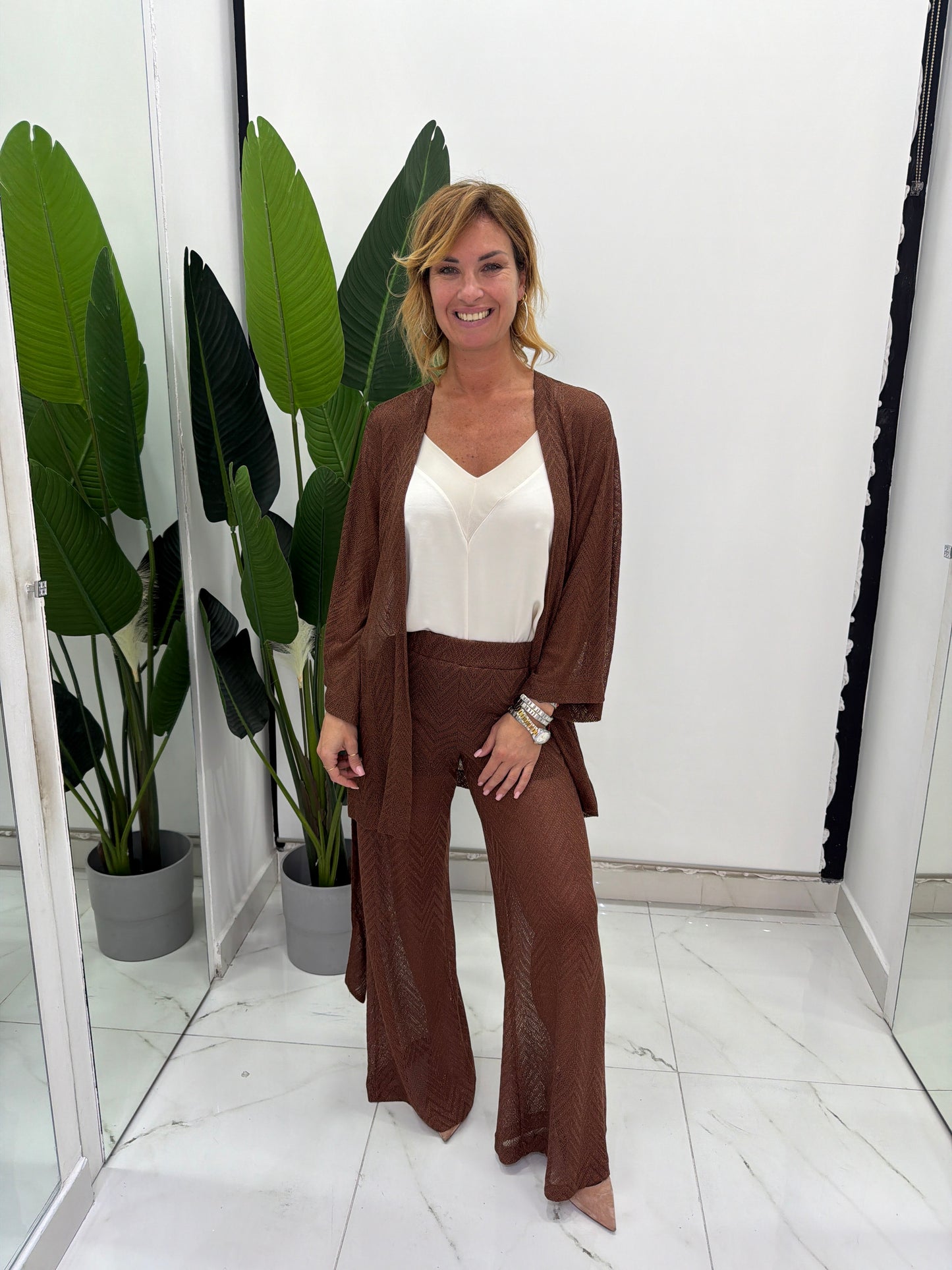 Pantalone Traforato Lurex