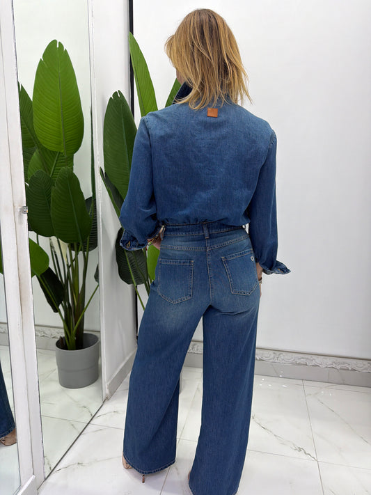 Tuta Jeans Manica Lunga
