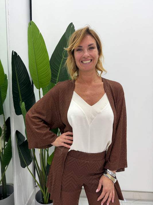 Caban Traforato Lurex