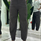Pantaloni ampi vita alta con tasche