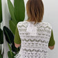 gilet fettuccia con frange