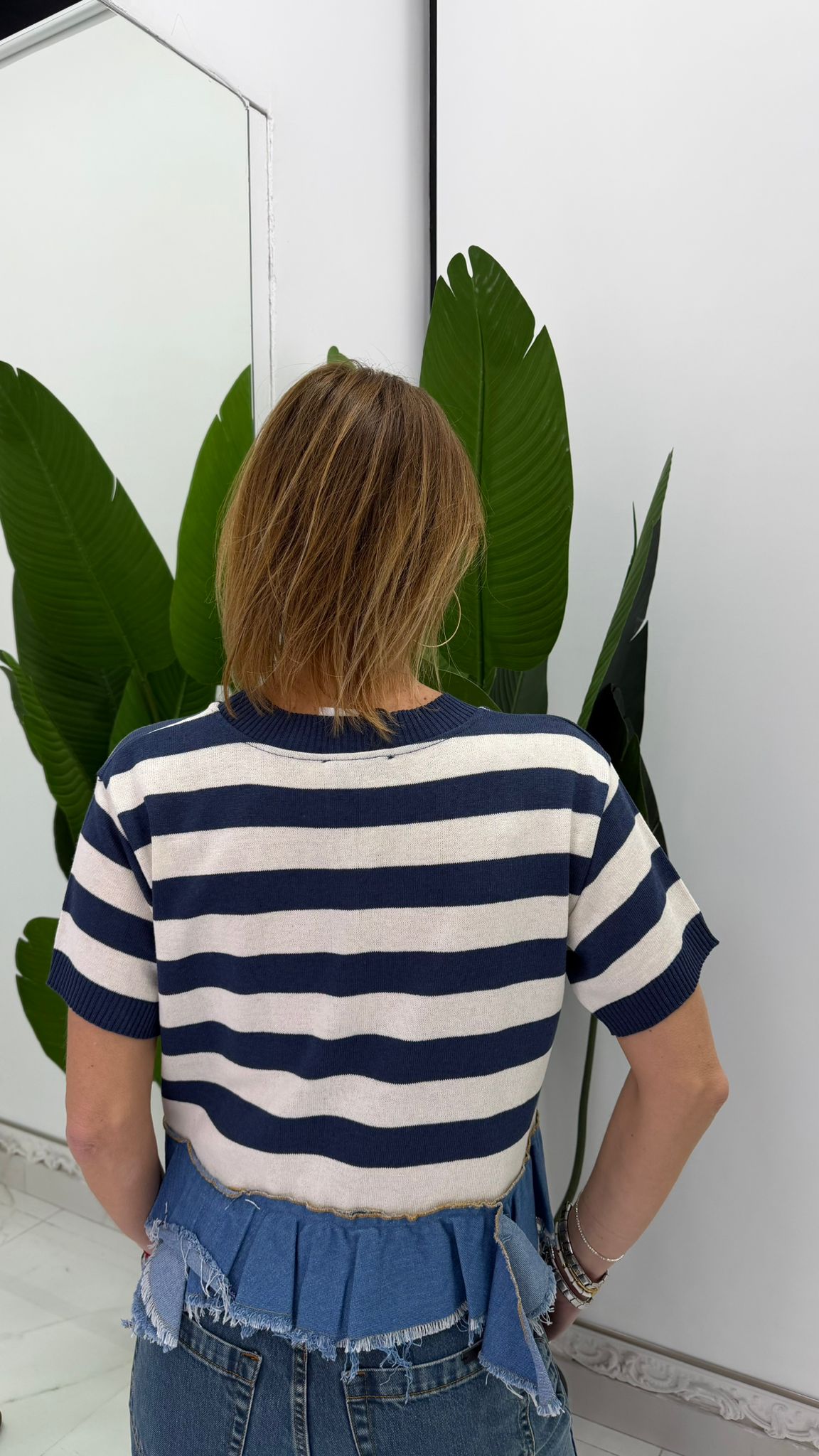 Maglia Righe con Jeans