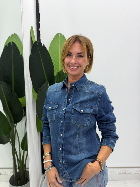 Camicia Blu Denim