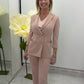 Blazer doppiopetto con maniche tre quarti
