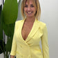 Blazer doppiopetto con maniche tre quarti