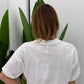 T-shirt girocollo stampa secchi pittura oversize
