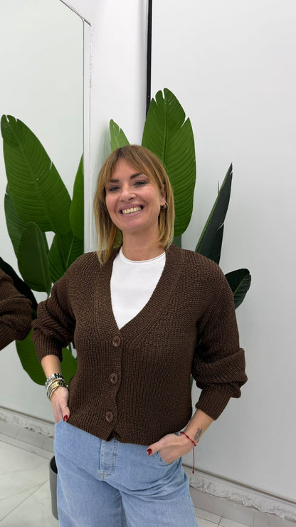 Cardigan traforato
