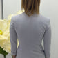 Blazer doppiopetto con maniche tre quarti