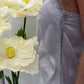 Top con bretelle sottile e inserto in pizzo