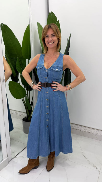 abito lungo di  jeans