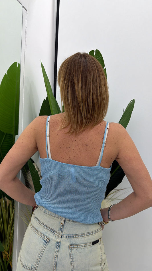 top lurex pizzo