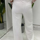 Pantaloni palazzo sportivi vita alta coulisse